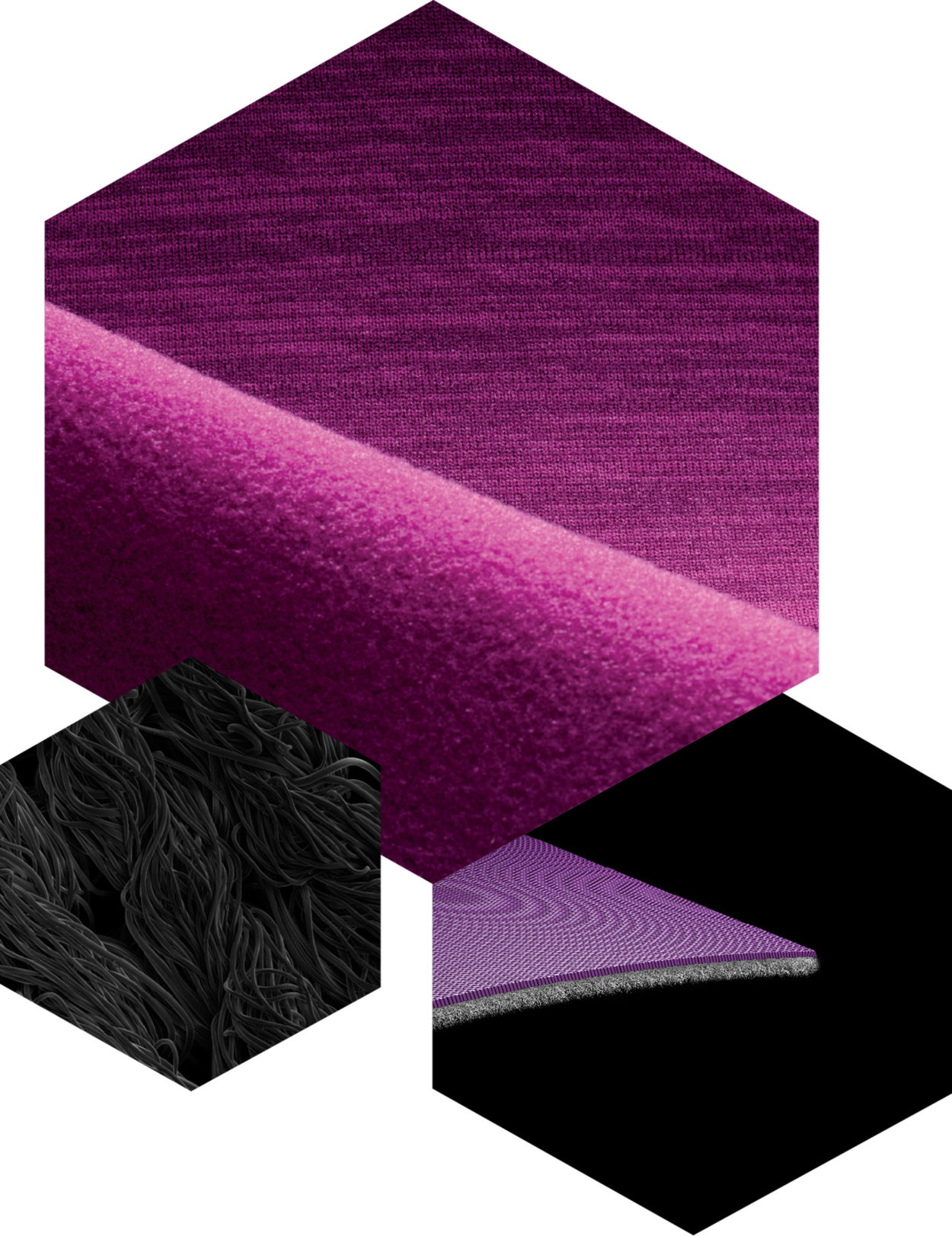 Nahaufnahme Polartec Power Strech