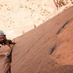 Hoch und ausgesetzt über dem Wüstensand. | Foto: Michael Seidl