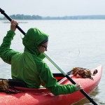 Die Vaude Escape Pro W's Jacke überzeugt beim Rudern... | Foto: Caroline Coch