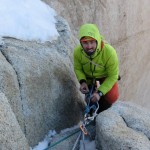 Torre Egger: Am Ende der Felslängen und damit der Hauptschwierigkeiten. | Foto: Korra Pesce