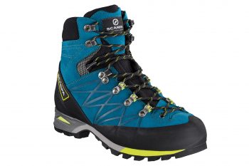 Scarpa Marmolada Pro OD im Neuzustand - das "Sock-Fit" System passt sich dem Fuß optimal an. | Foto: Scarpa