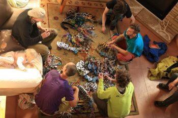 Auf dem Roadtrip durch Amerika lernte Fabi viele verrückte, aber nette Kletterer kennen. | Foto: Fabi Hagenauer