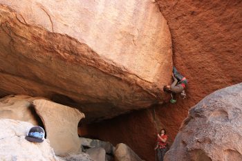 Das Offwidth-Project in Joshua Tree ist eine Herausforderung. | Foto: Fabi Hagenauer