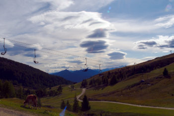 Föhnlinsen über dem Fernwanderweg E5. | Foto: Sabine Dettling