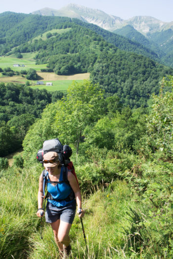 Das Idyll trügt: Richtung Col Bagargui machen uns Bremsen so richtig zu schaffen. | Foto: Arnold Zimprich