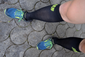 Die CEP Ankle Support Socks ähneln am ehesten den klassischen Kompressionssocken von CEP. | Foto: Arnold Zimprich