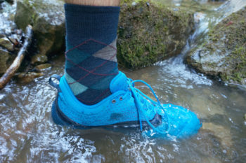 Dank der Sympatex® Membran bleibst Du immer trockenen Fußes. | Foto: Florian Glott