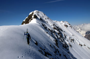 Auf der Abfahrt über den Mischbachferner am 3.277 Meter Habicht musste der Fischer Transalp 90 beweisen, was er kann. | Foto: Lukas Ruetz