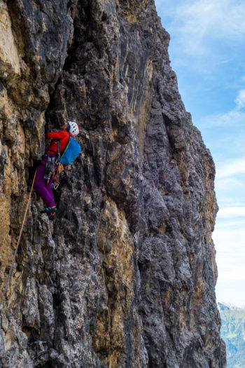 In der "Fedele"-Führe an der Pordoispitze musste der Sirocco beweisen, was er kann. | Foto: Erika Spengler