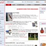 Die Bergzeit Website im Jahr 2006.