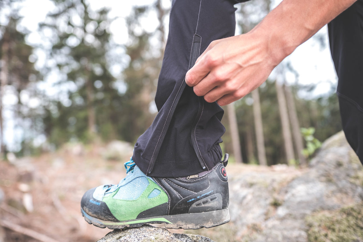 Das Beinende der Montura Vertigo Light Hose mit Reißverschluss.