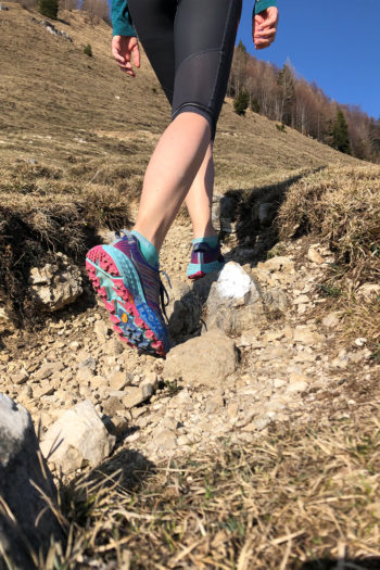 Test des Hoka One One Speedgoat 4 auf Fels
