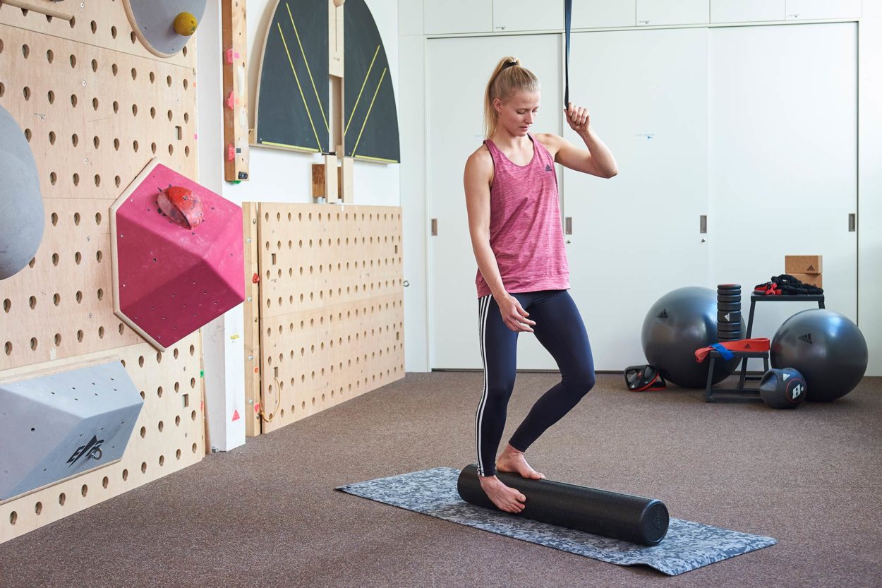 ACT Übung Rollen auf Faszienrolle