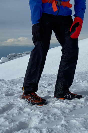 Bergsteiger im Schnee