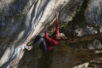 Der Scarpa Furia Air am Fels