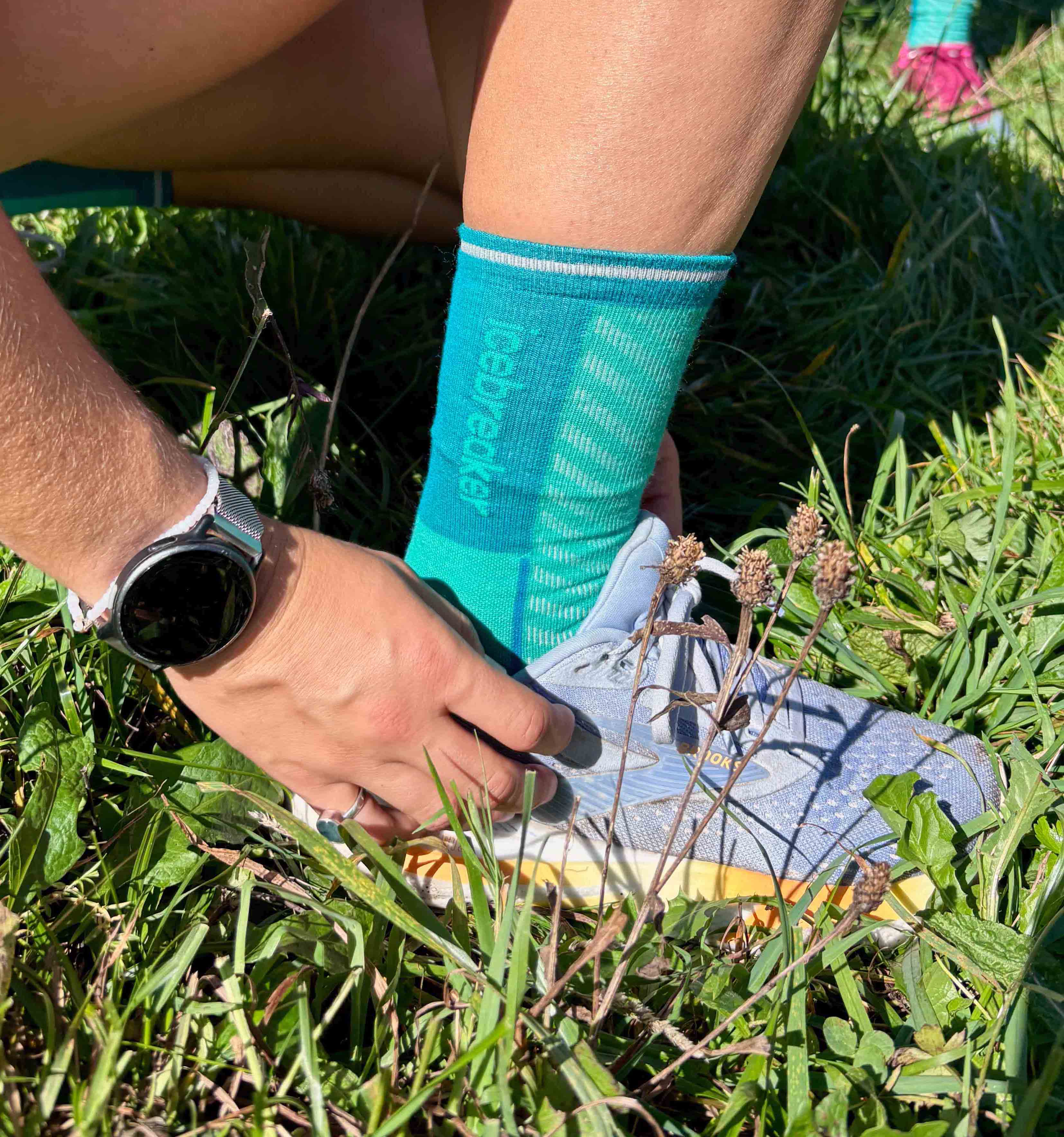 Dank Icebreaker-Merino-Socken verlief der Trailrun trotz sommerlichen Temperaturen ohne Schwitzef&uuml;&szlig;e.