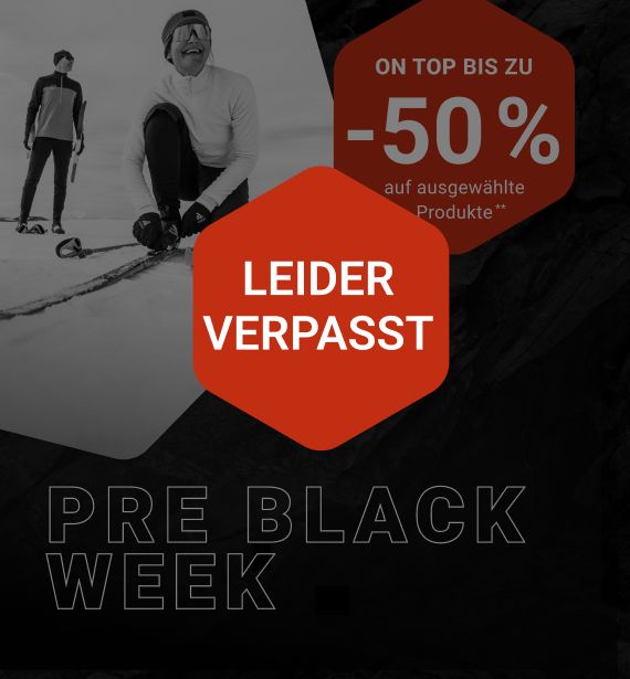 Leider verpasst: Pre Black Week bis zu -50% on top