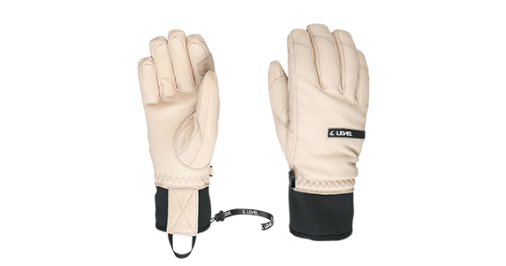beige Winterschandschuhe